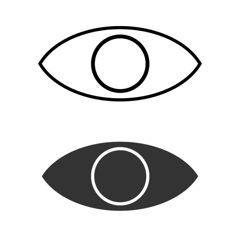 Auge Symbol. Vision Symbol. Zeichen Uhr Vektor. vektor