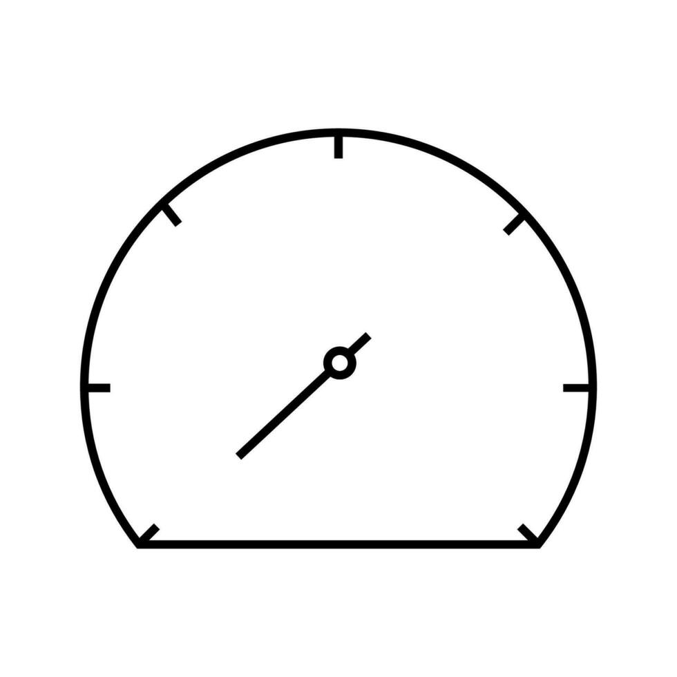 Tachometer Symbol. Geschwindigkeitsmesser Symbol. Zeichen Indikator Vektor. vektor