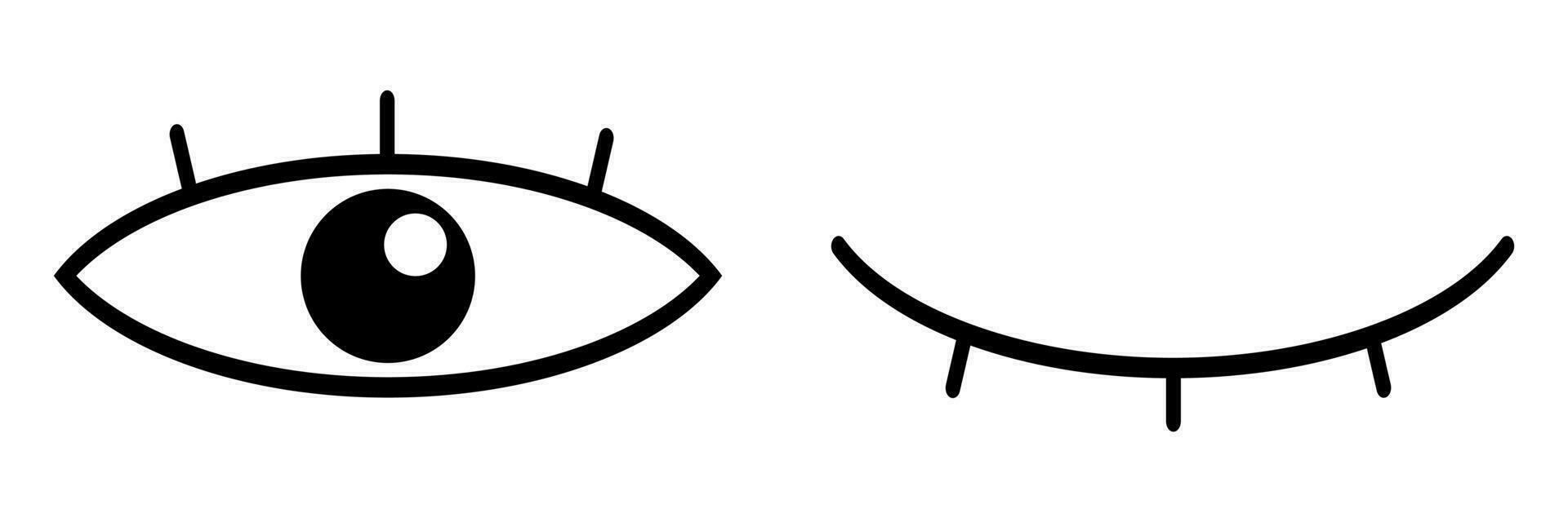 Mensch Augen und Wimpern Symbol. vektor