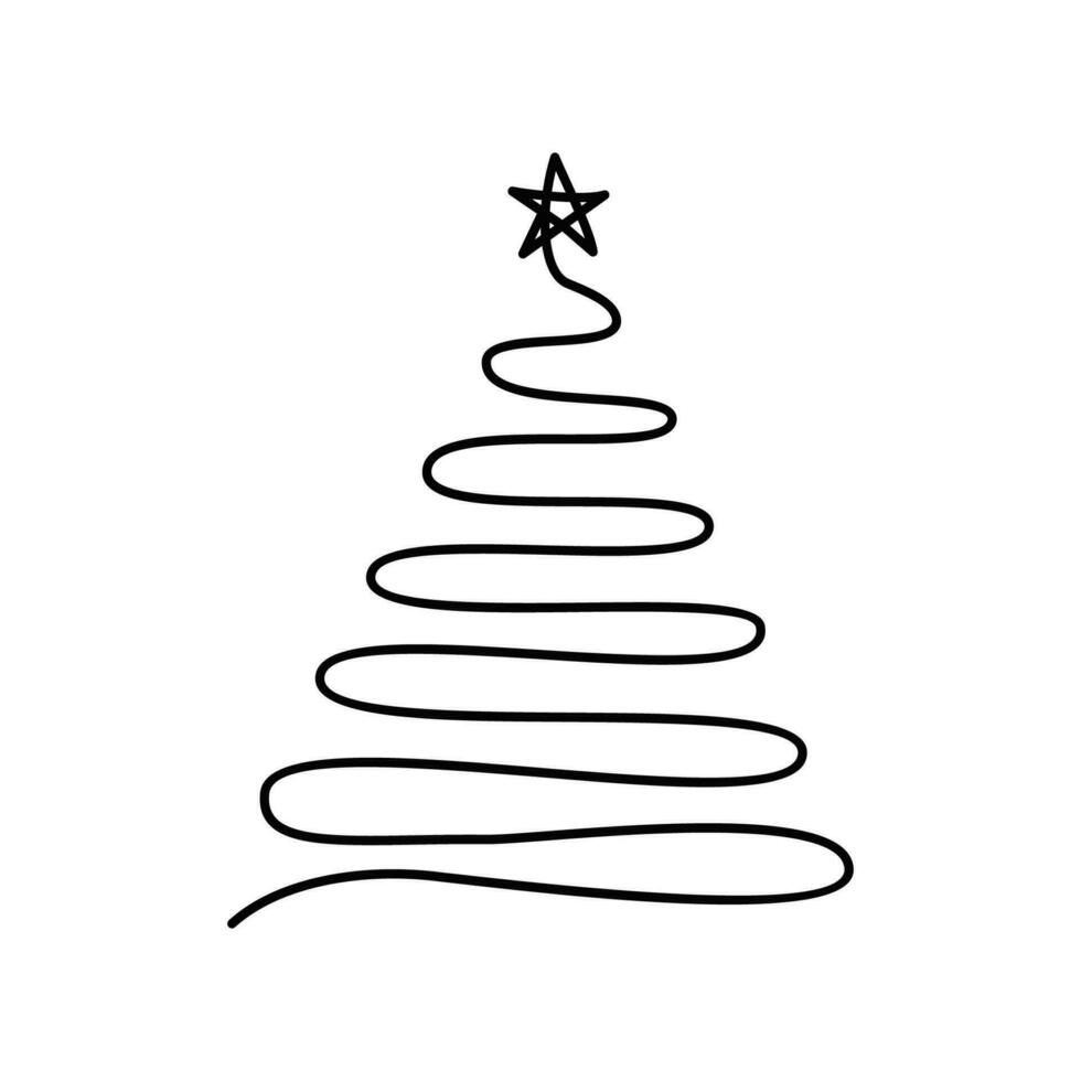 Weihnachtsbaum-Vektor-Illustration vektor