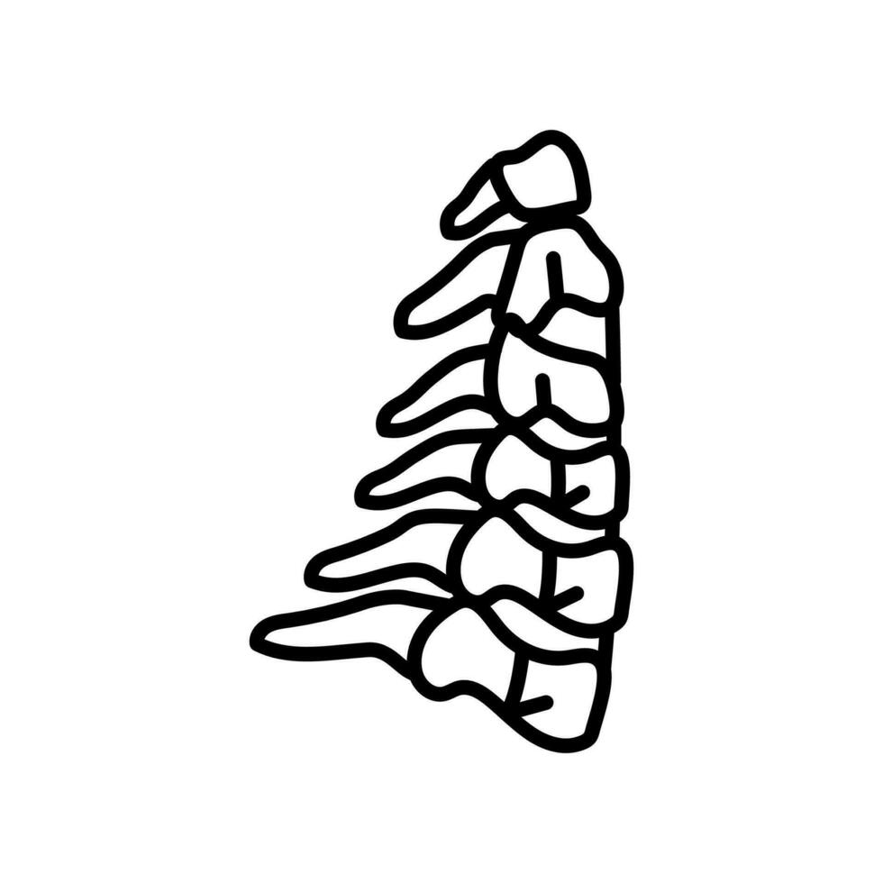 Hals Knochen Symbol im Vektor. Logo vektor