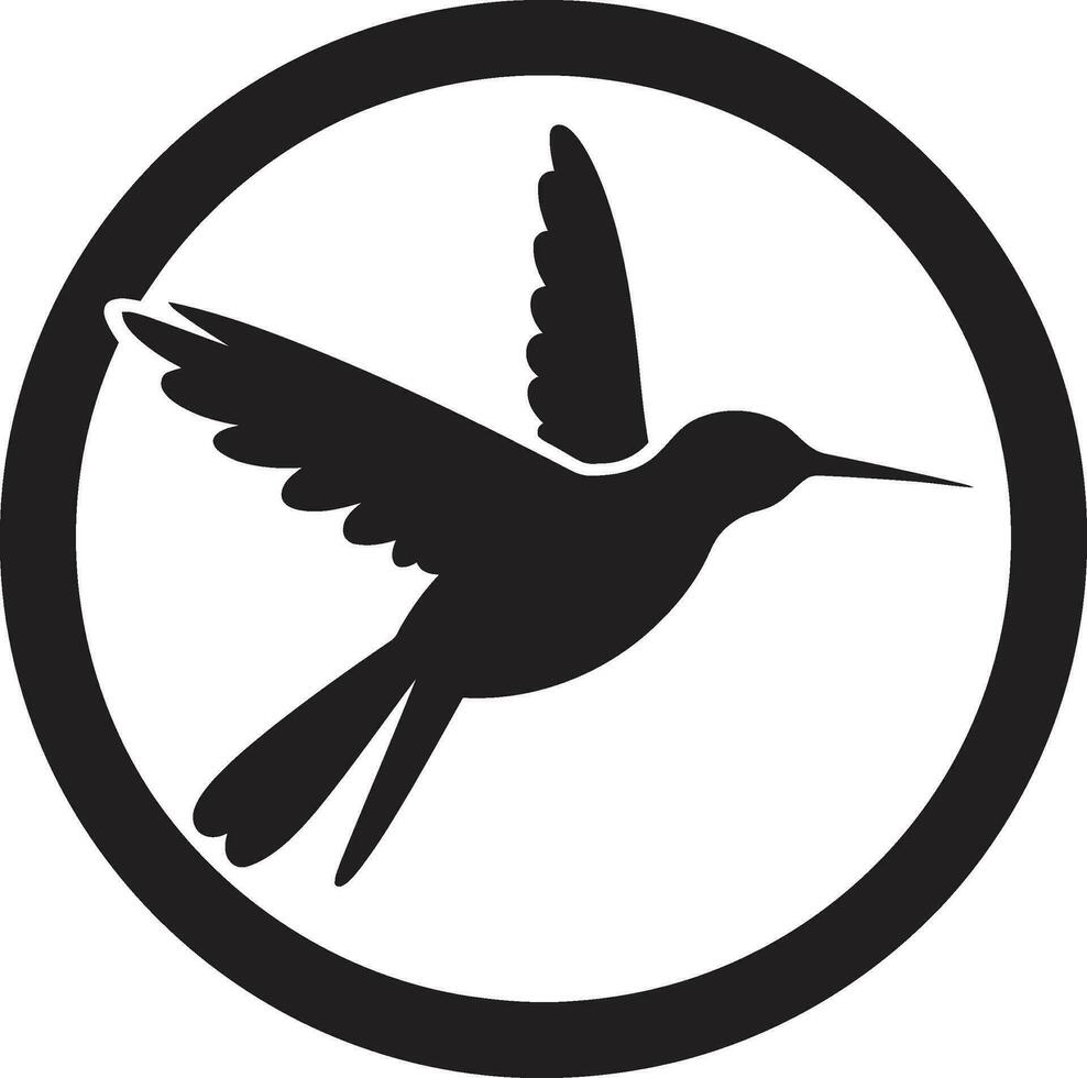 Kolibri Vektor Illustration minimalistisch Kolibri Symbol