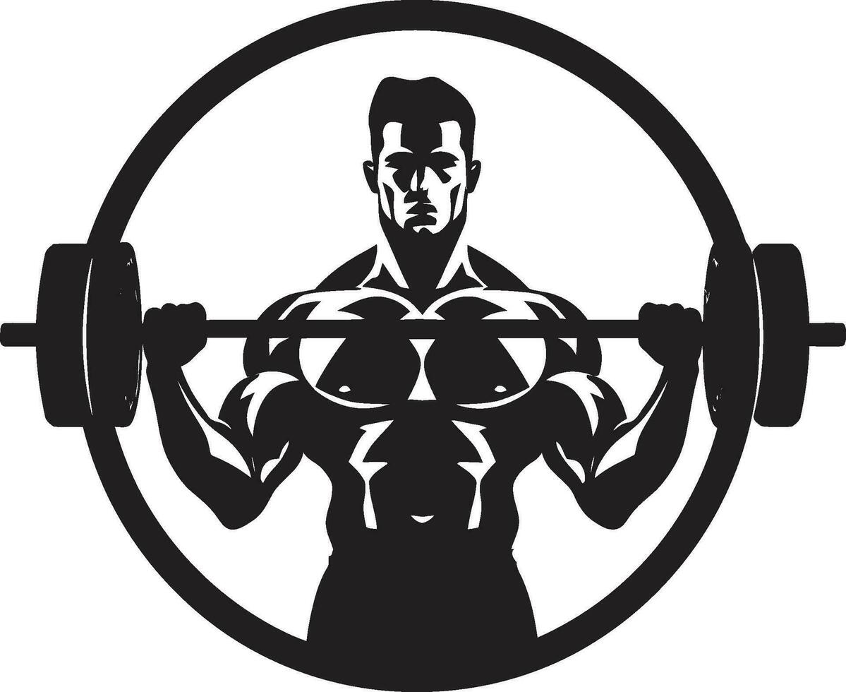 getönt Techniken Vektor Kunst zum Bodybuilding und Übung Stärke Haltung Übung Vektor Symbole im Bodybuilding