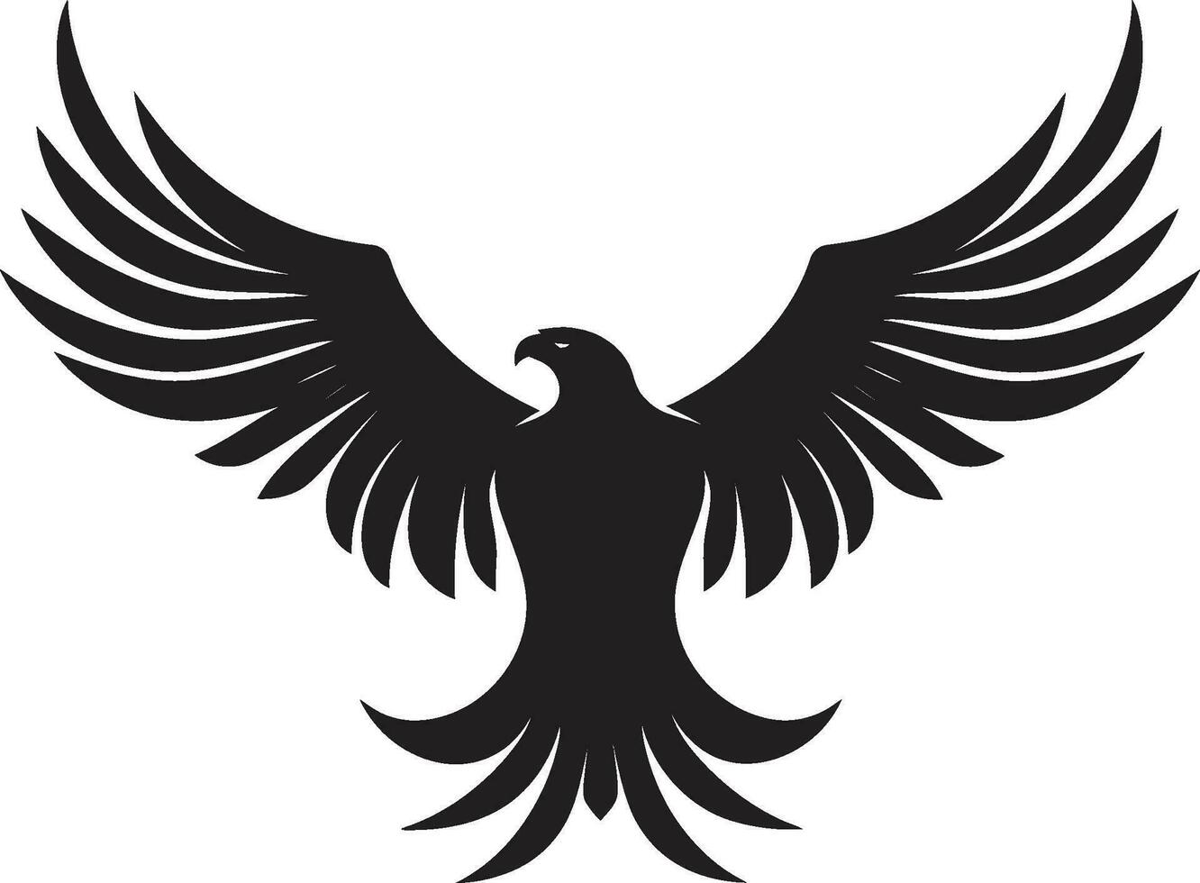 elegant Raubvogel Profil schwarz Vektor Adler stolz Jäger Emblem Adler Design