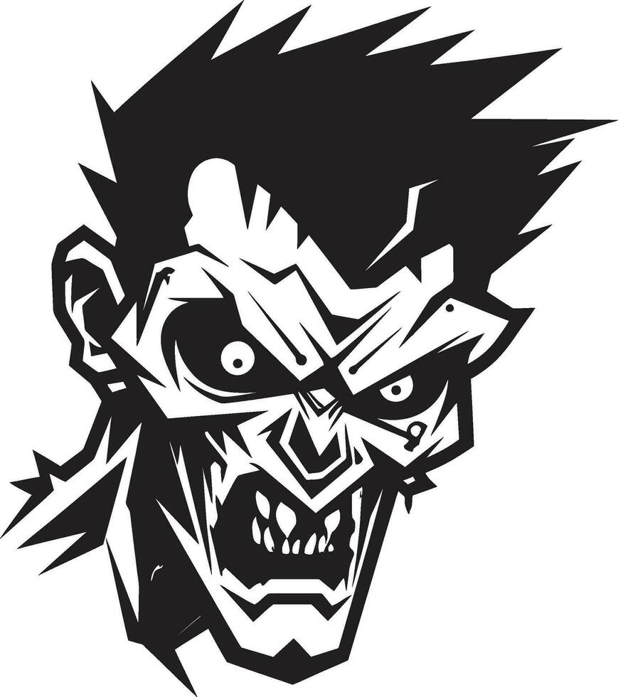 kadaver följeslagare zombie maskot ikon zombie kompis maskot vektor illustration