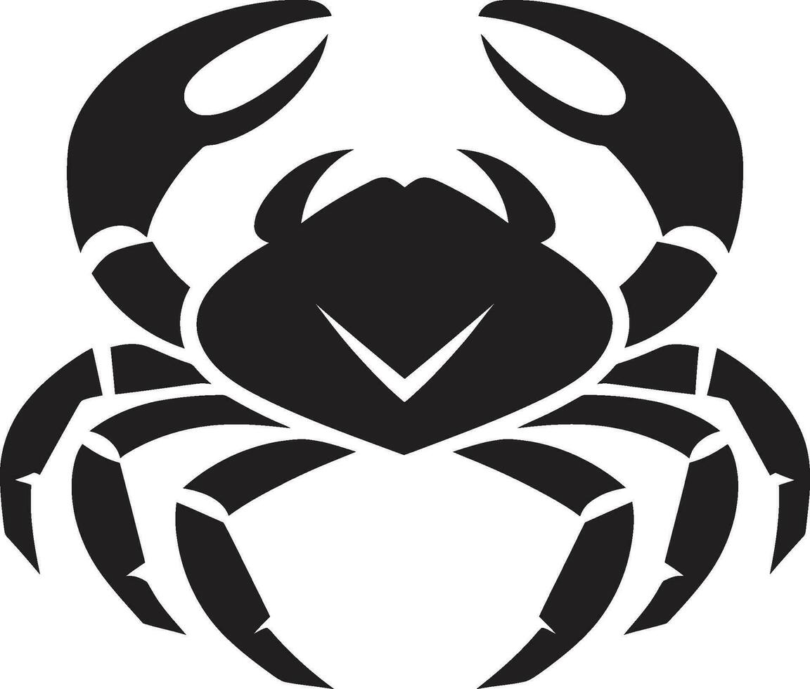 Vinka krigare krabba ikon vektor kustlinje befälhavare vektor krabba emblem