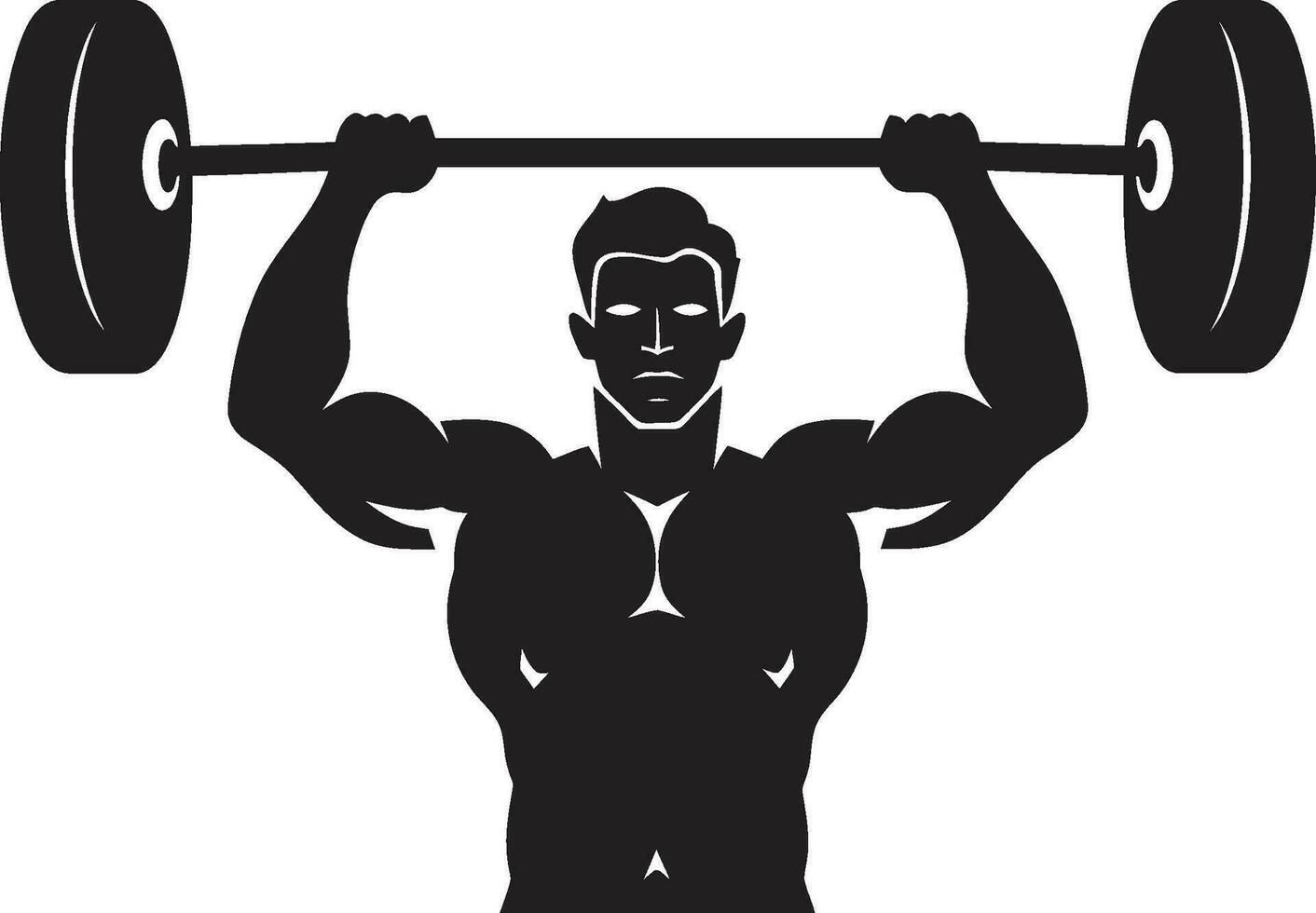 dynamisch Disziplin Vektor Symbole zum Fitness und Bodybuilding Muskel Metriken Übung Vektor Designs im Bodybuilding