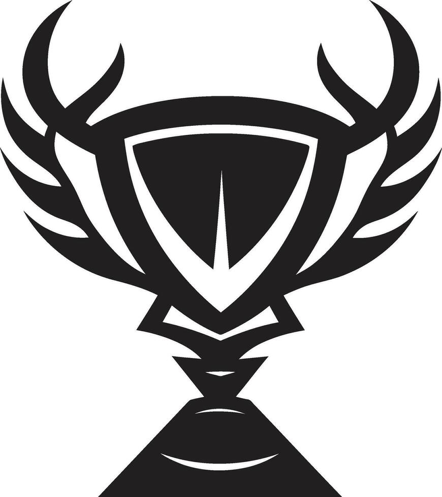 Sport Silhouette Exzellenz einfarbig Symbol Symbol von Siege Majestät Vektor Trophäe Emblem