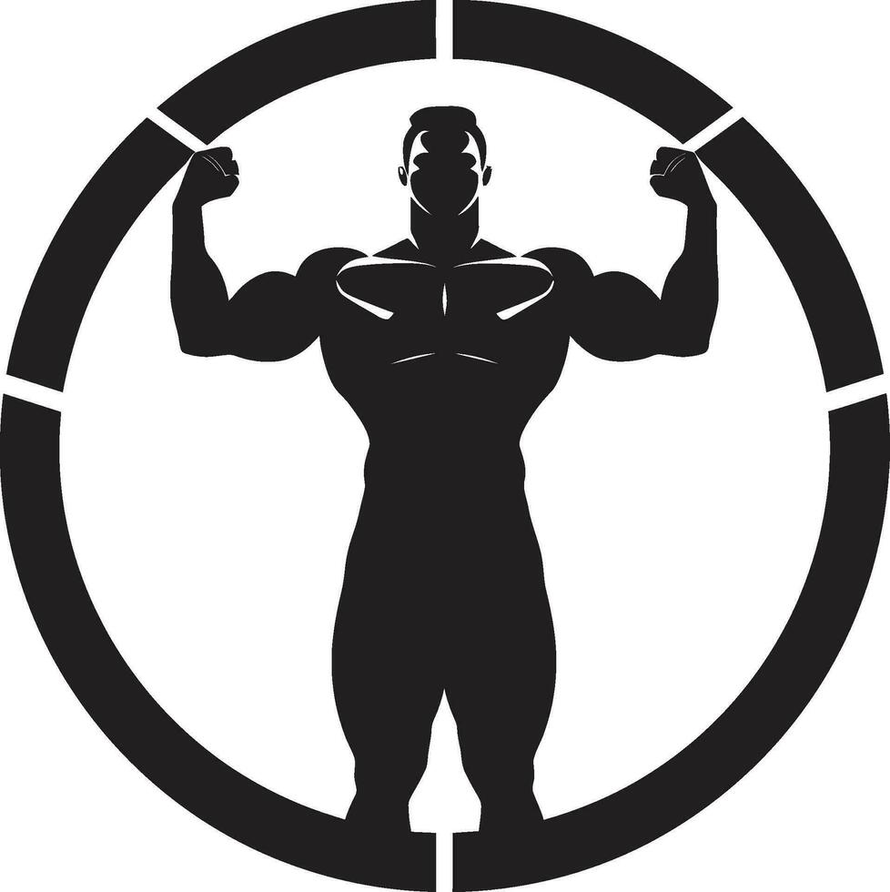 Fitness Stiftungen Übung Vektor Symbole im Bodybuilding dynamisch Körper Vektor Kunst zum Bodybuilding und Übung