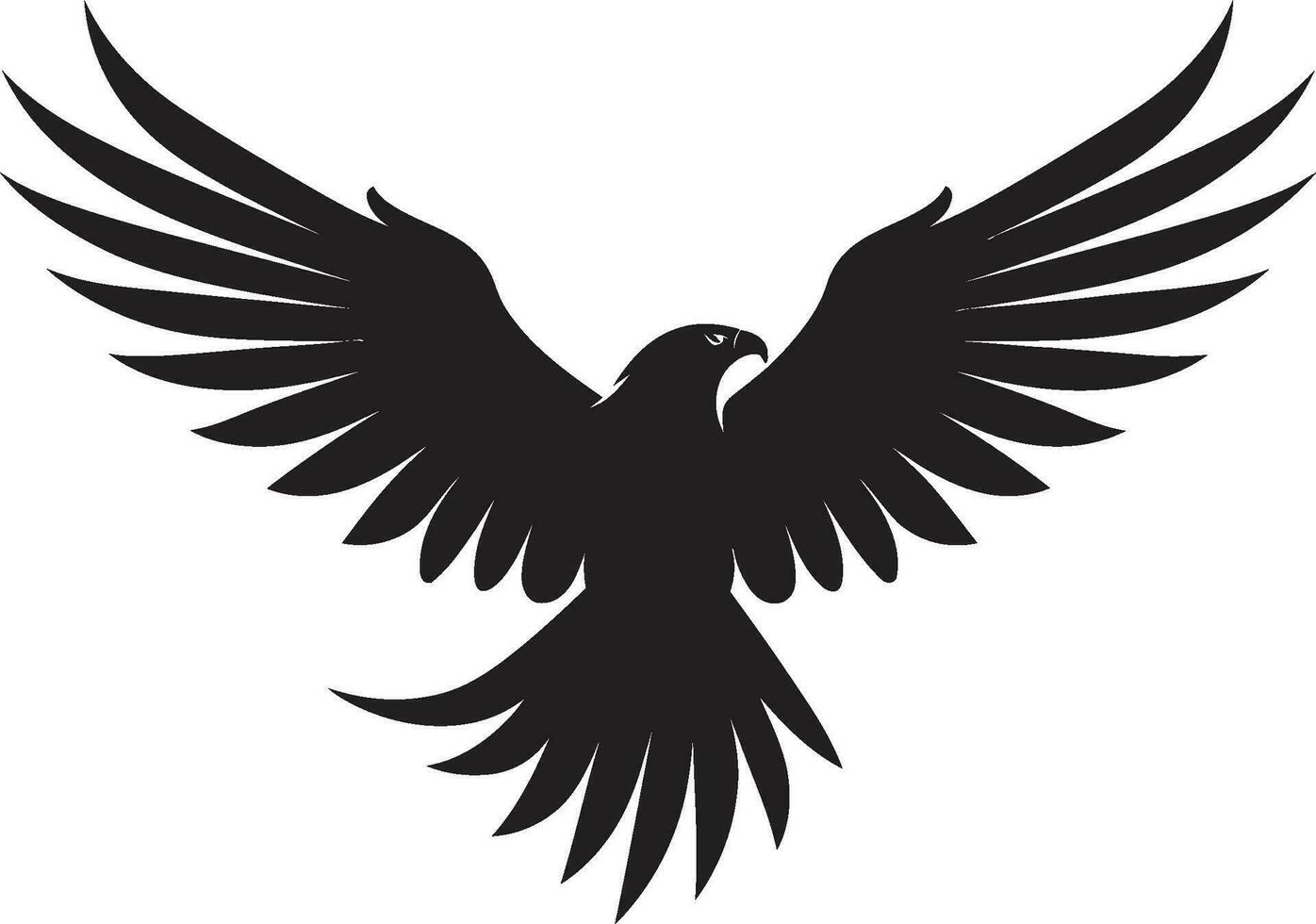 anmutig Raubvogel Emblem Vektor Adler Symbol Adler Auge Majestät schwarz Adler Vektor