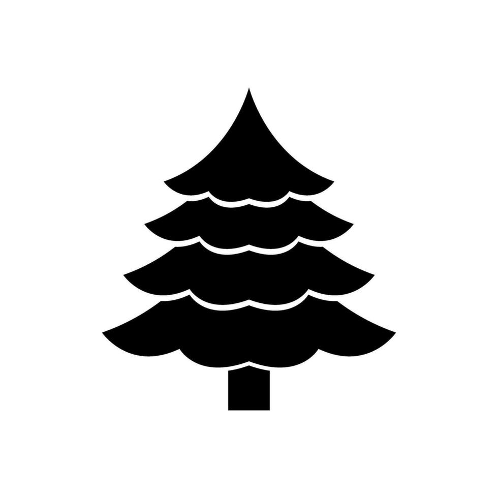 Weihnachten Baum Vektor Symbol. Neu Jahr Illustration unterzeichnen. Winter Symbol.