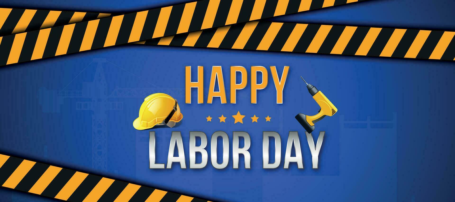 arbetskraft dag poster.usa arbetskraft dag firande med amerikan flagga, säkerhet hård hatt för affisch eller baner för arbetskraft dag vektor