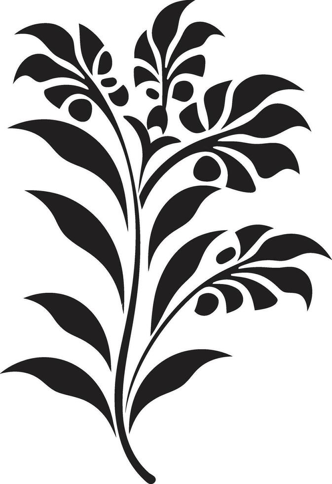 tropisk blomma symfoni vektor svart design exotisk kronblad hamn svart vektor ikon