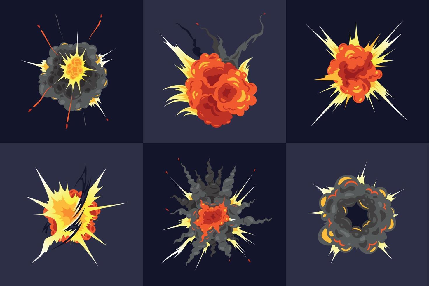 Designkonzept für Bombenexplosionen vektor