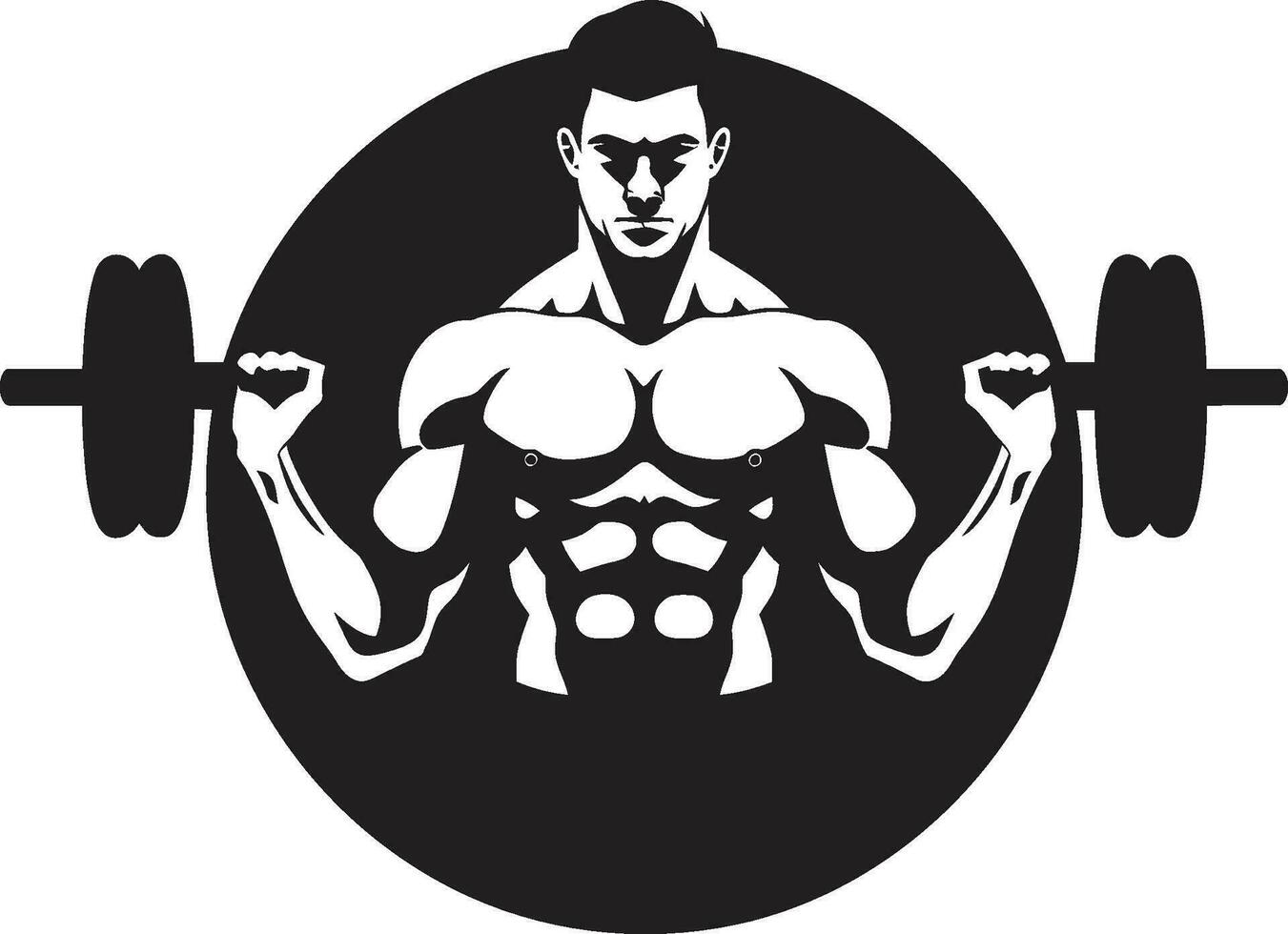 definiert Kraft Übung Vektor Designs zum Bodybuilding sportlich Ambitionen Bodybuilding Vektor Symbole im Fitness Design