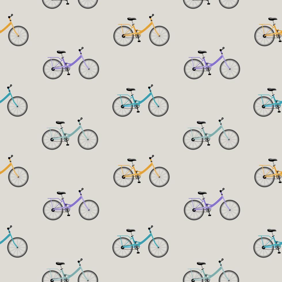 cykel sömlösa mönster bakgrund. vektor illustration