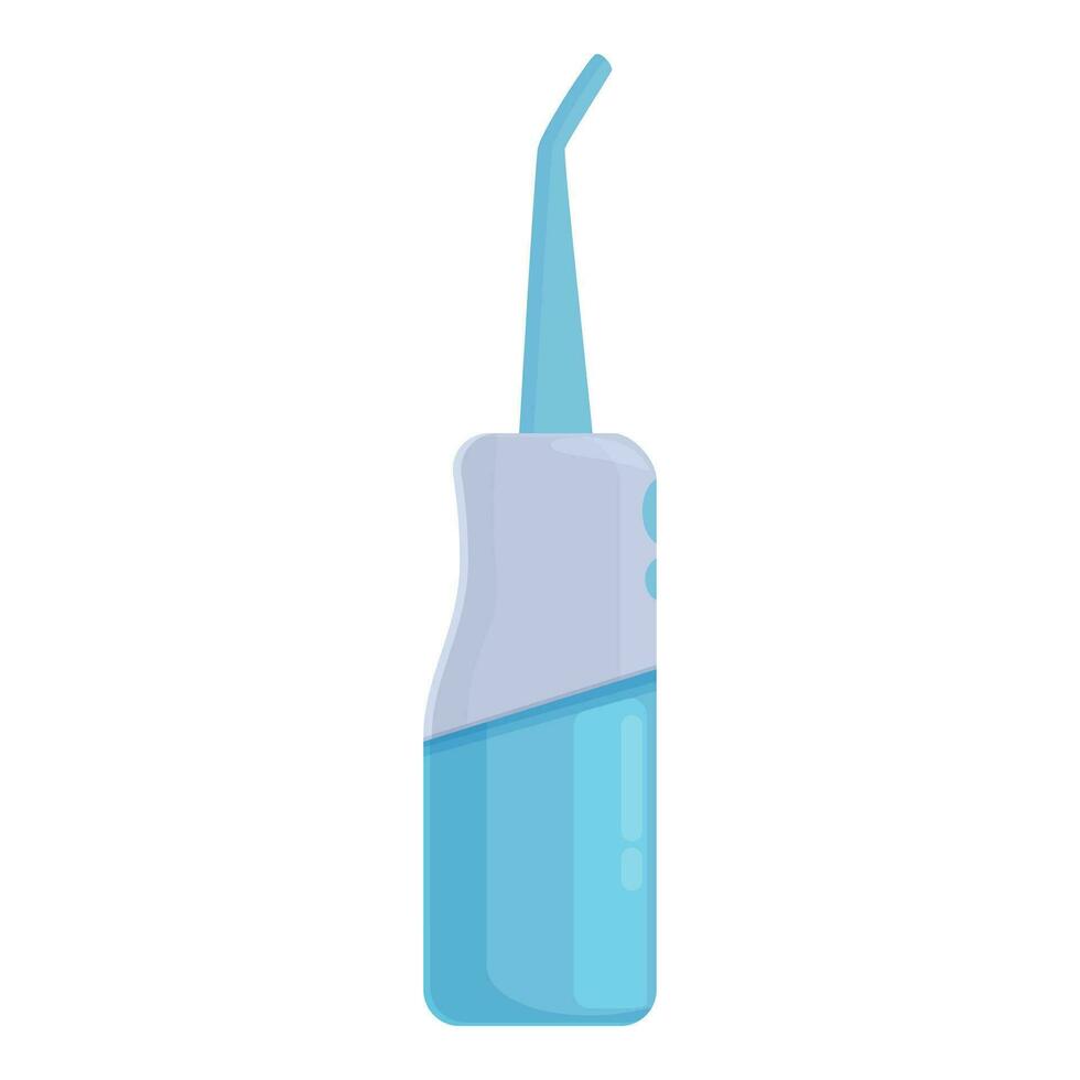 Oral Zähne Bewässerungsgerät Symbol Karikatur Vektor. Zuhause sauber Zahn vektor