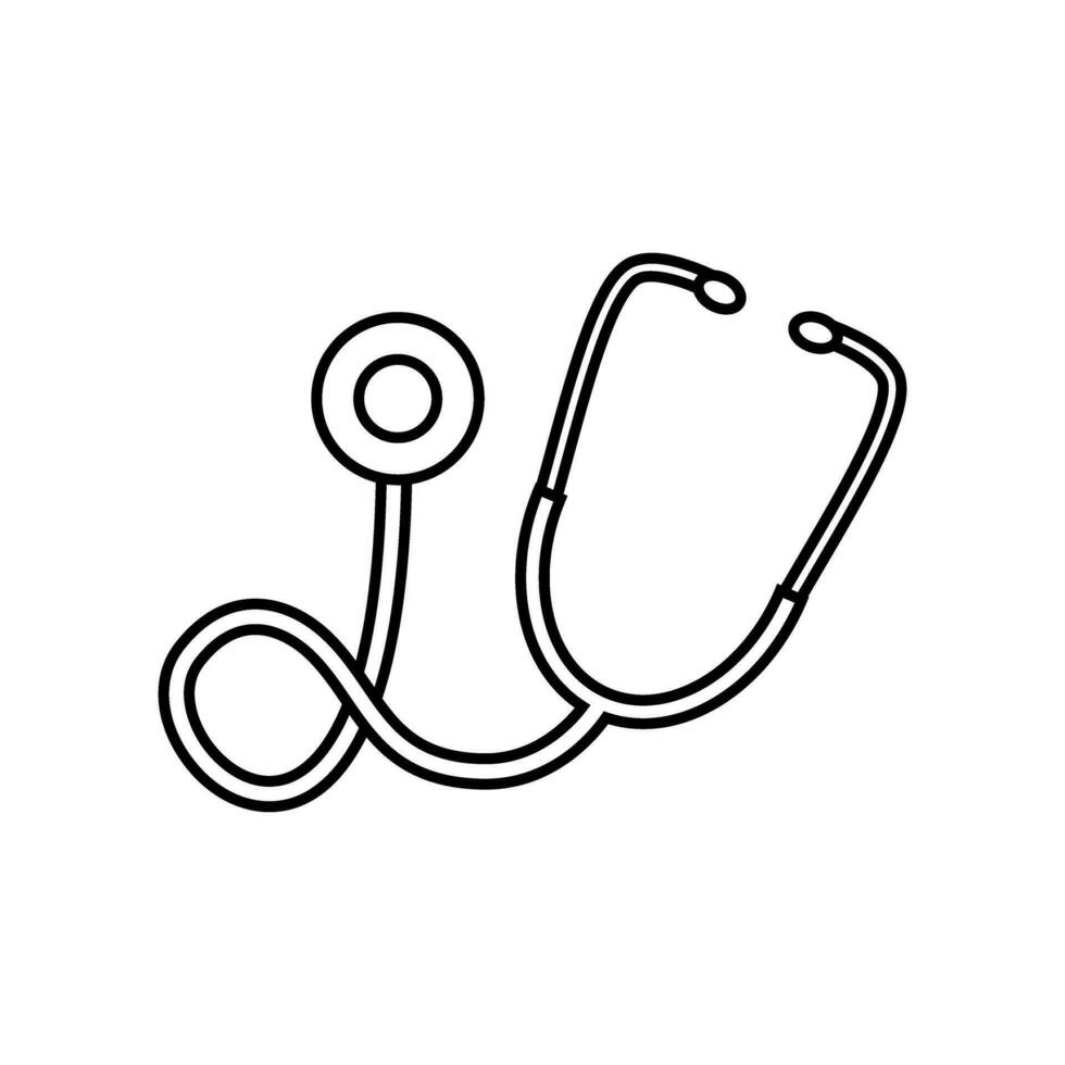 Stethoskop Symbol Vektor. Arzt Illustration unterzeichnen. Klinik Symbol. Krankenhaus Logo. vektor