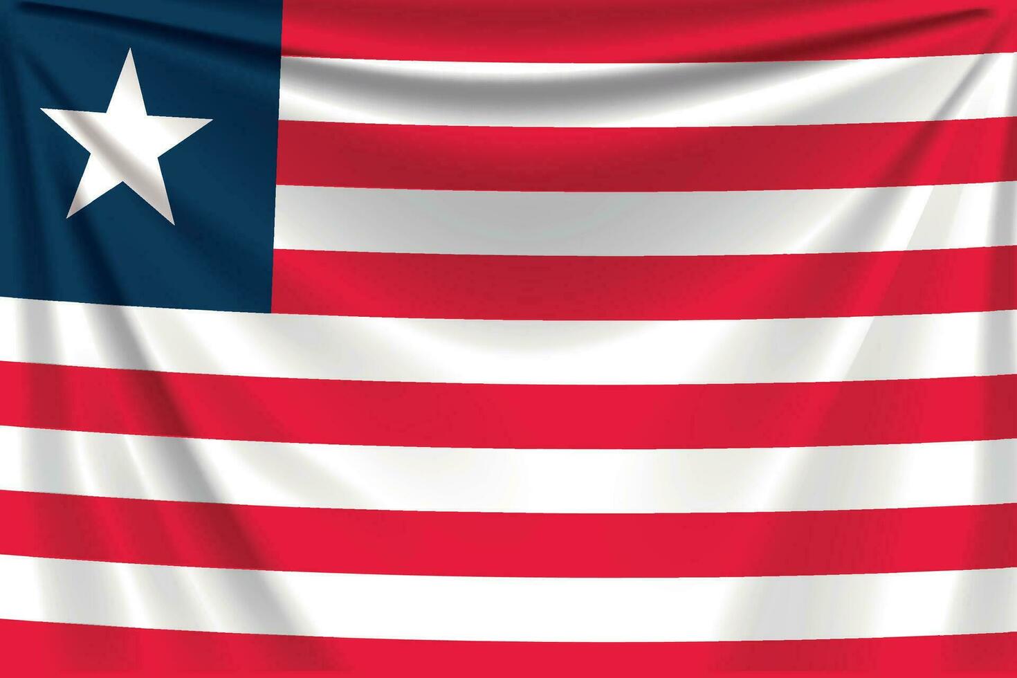 zurück Flagge Liberia vektor