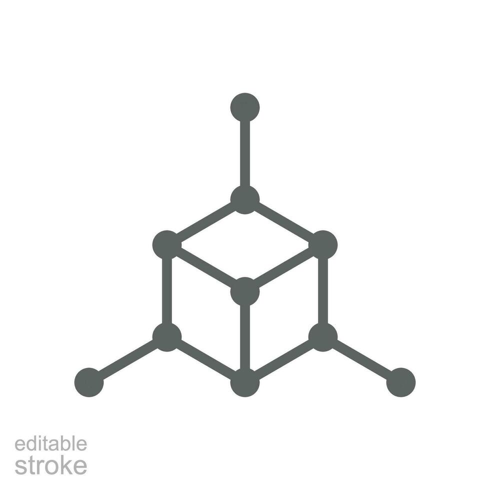 Rahmen Symbol. einfach Gliederung Stil. Wolke, einheimisch, reagieren, Atom, Computer Technologie Konzept. dünn Linie Symbol. Vektor Illustration isoliert. editierbar Schlaganfall.