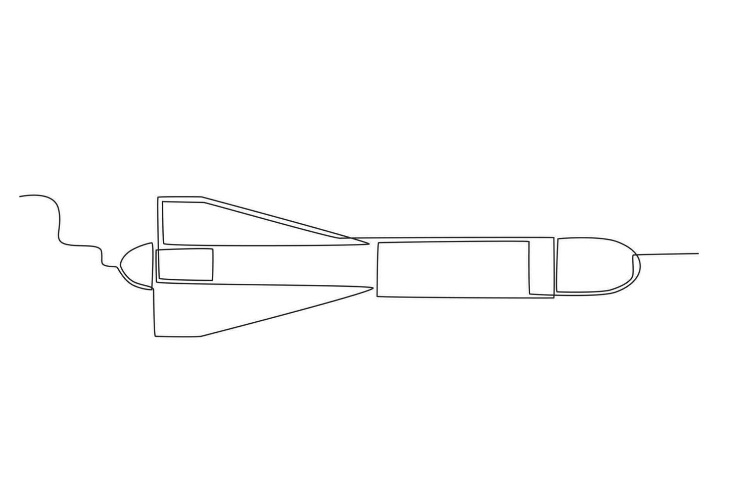 ein nuklear Rakete im das Luft vektor