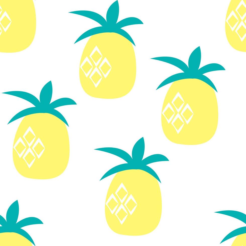 Ananas nahtlose Hintergrundmuster. Vektor-Illustration vektor