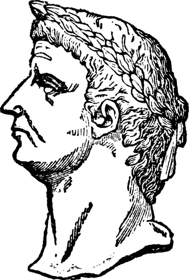 claudius, årgång illustration vektor