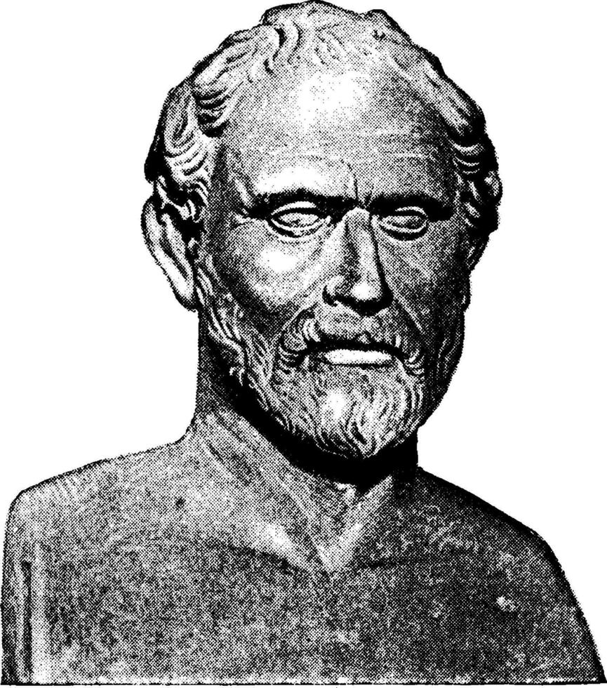 Demosthenes, Jahrgang Illustration vektor