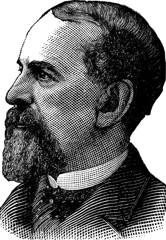 samuel sullivan cox, årgång illustration vektor