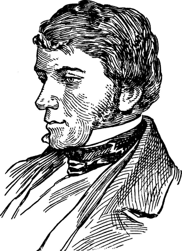 Thomas carlyle, årgång illustration vektor