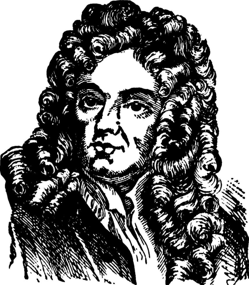 Joseph addison, årgång illustration vektor