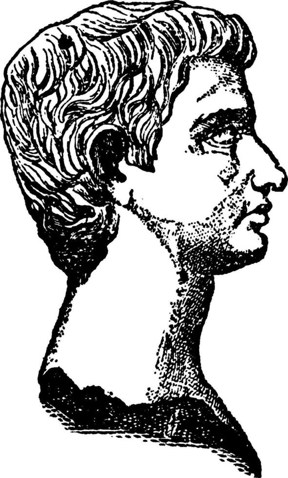 marcus junius brutus, årgång illustration vektor