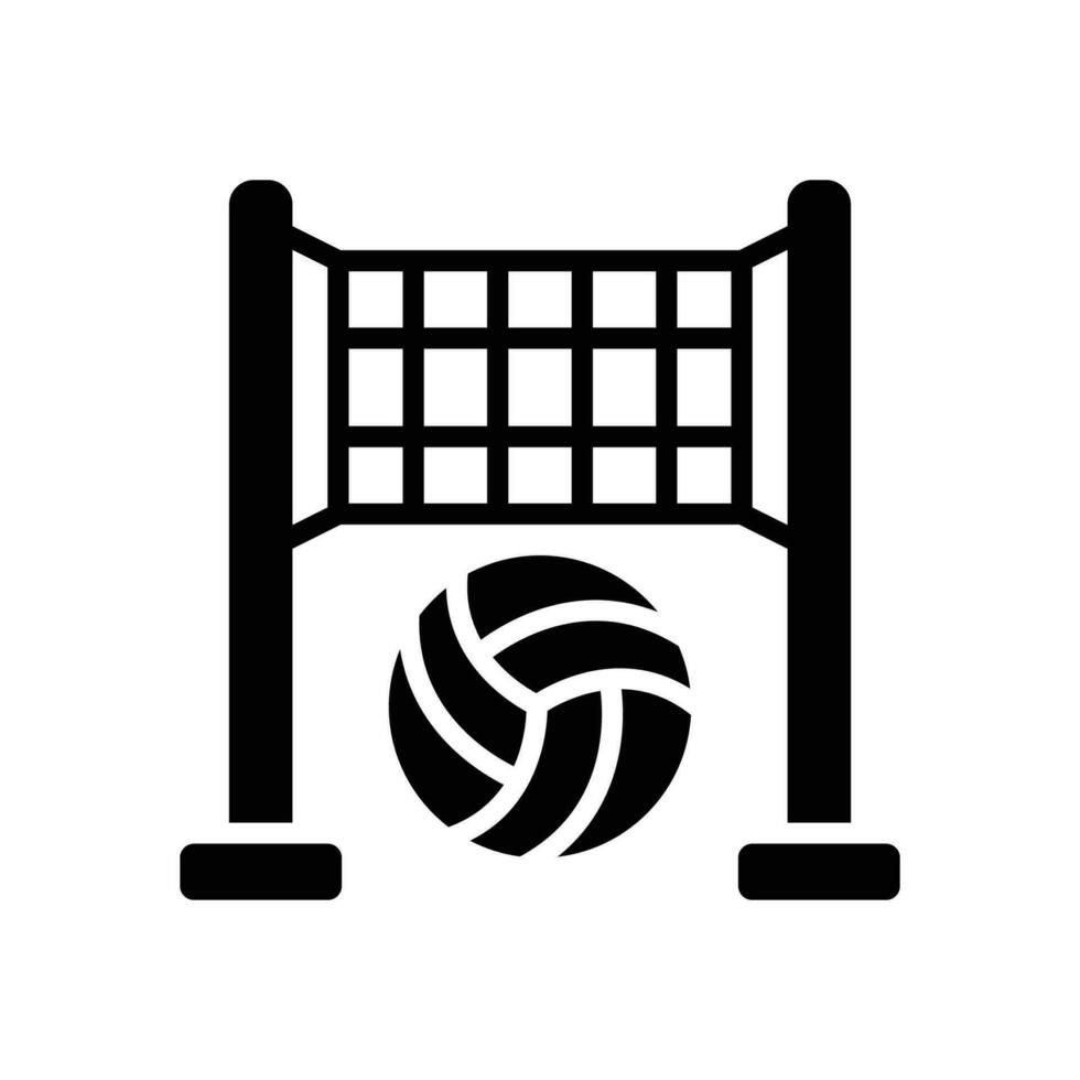 volleyboll ikon. vektor glyf ikon för din hemsida, mobil, presentation, och logotyp design.