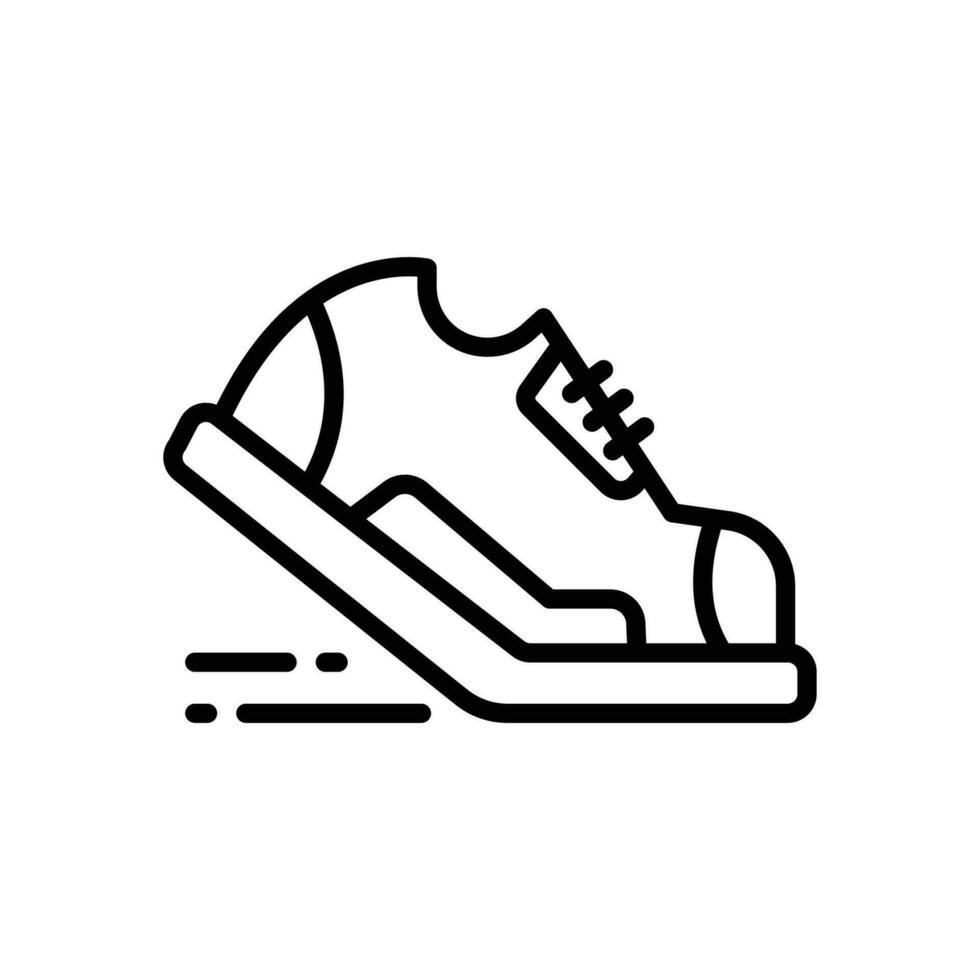 Laufen Schuhe Symbol. Vektor Linie Symbol zum Ihre Webseite, Handy, Mobiltelefon, Präsentation, und Logo Design.