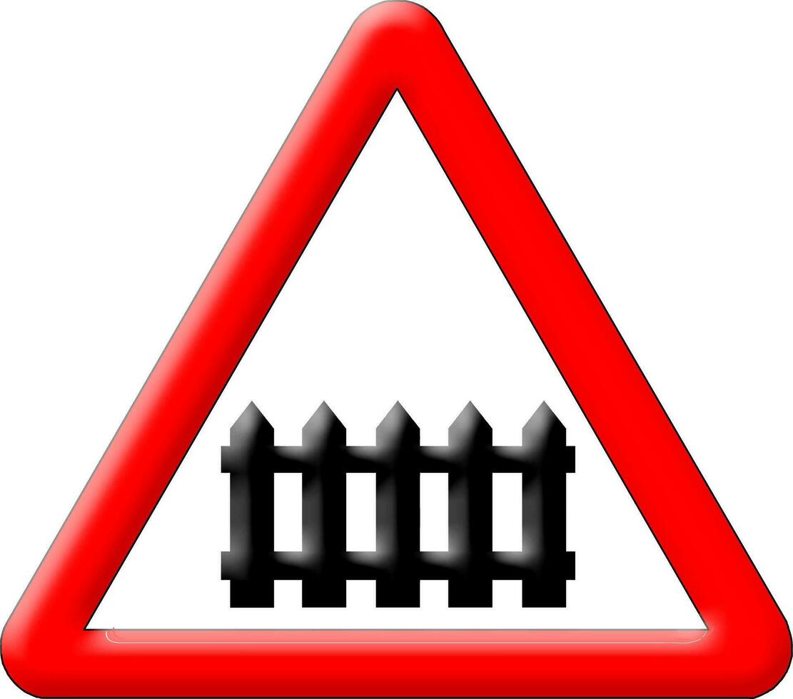 Eisenbahn Barriere der Verkehr Zeichen Vektor Illustration