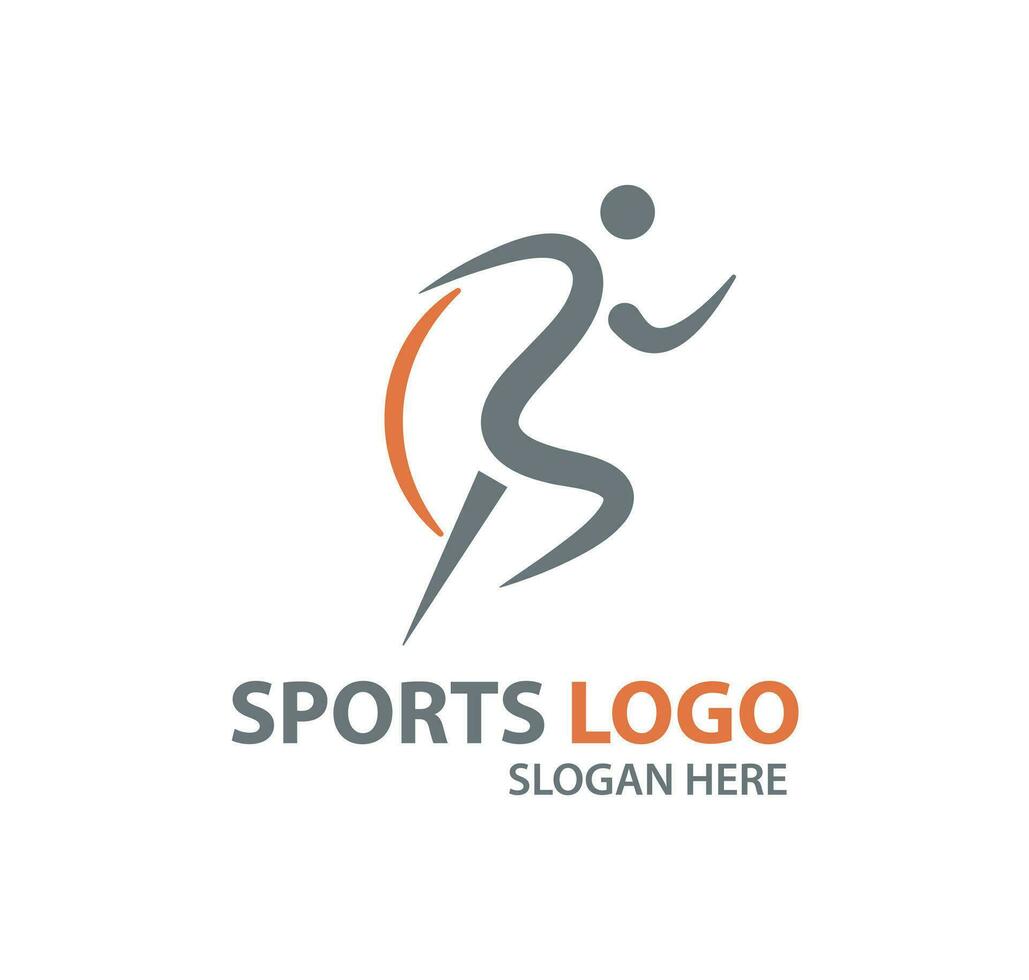 design av sportlogotyp vektor