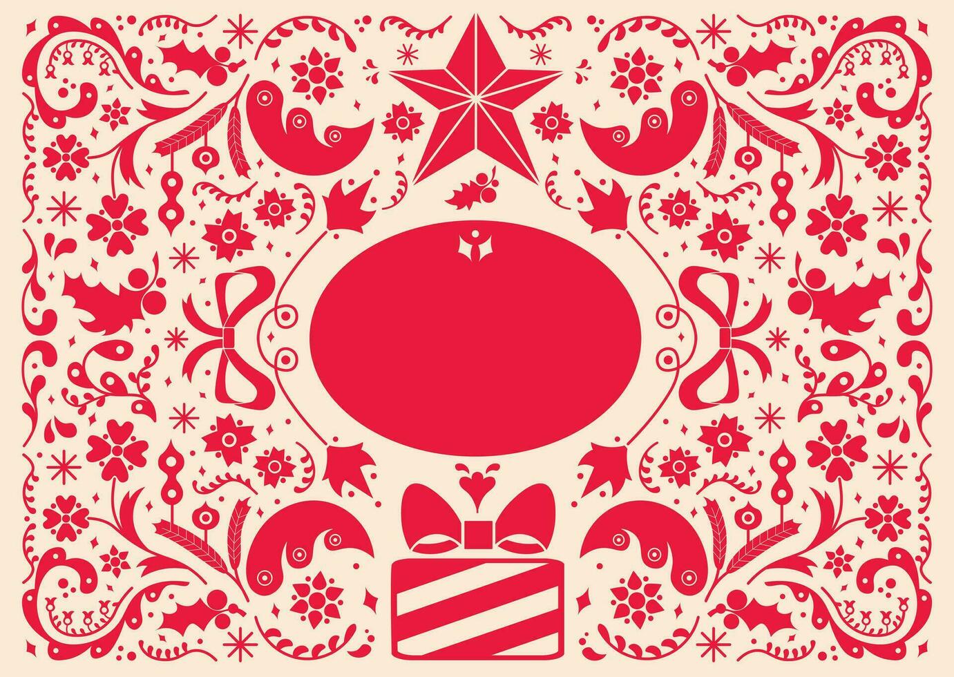 Vektor Weihnachten Gruß Karte fröhlich Weihnachten