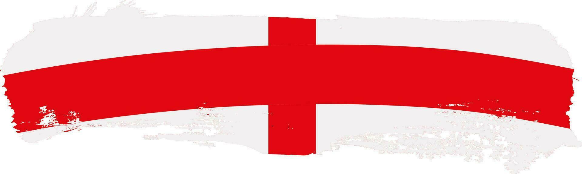 England Flagge Bürste Form, Vektor Illustration auf ein Weiß Hintergrund