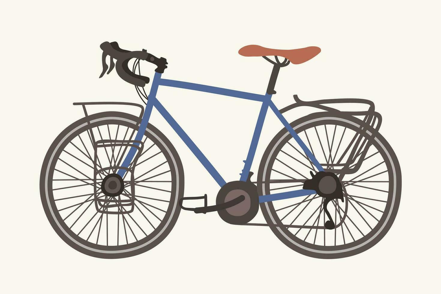 cykel. vektor isolerat illustration. urban eco vänlig trampa transport