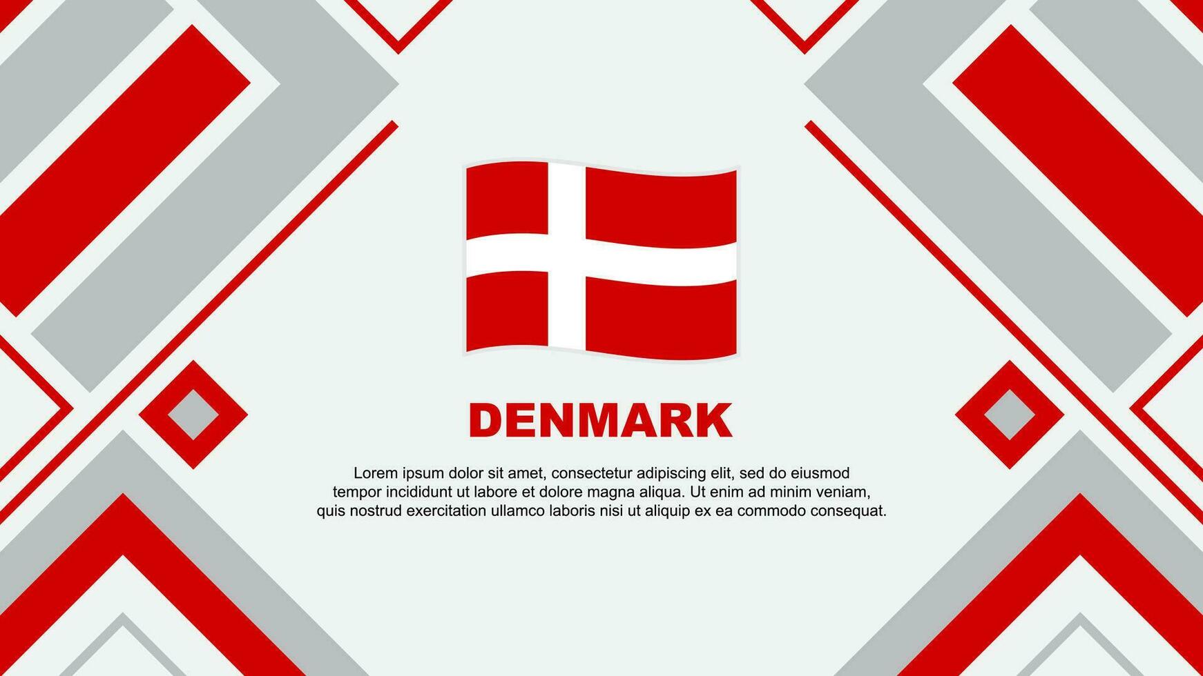 Danmark flagga abstrakt bakgrund design mall. Danmark oberoende dag baner tapet vektor illustration. Danmark flagga