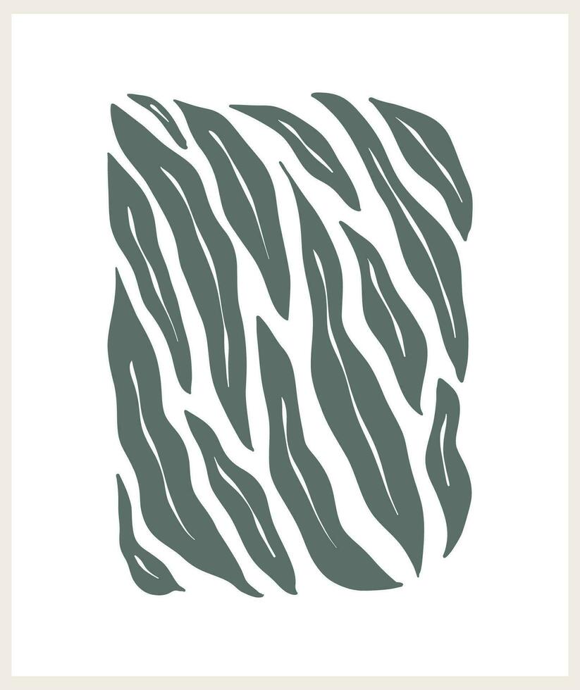 abstrakt groovig Blumen- Poster y2k. modern modisch minimalistisch Stil. Hand gezeichnet zum Hintergrund, Mauer Dekor, Stoff, Postkarte, Abdeckung, Vorlage, Banner. vektor