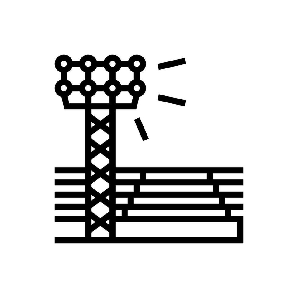 fotboll fält ikon enkel design stadion ikon logotyp design vektor