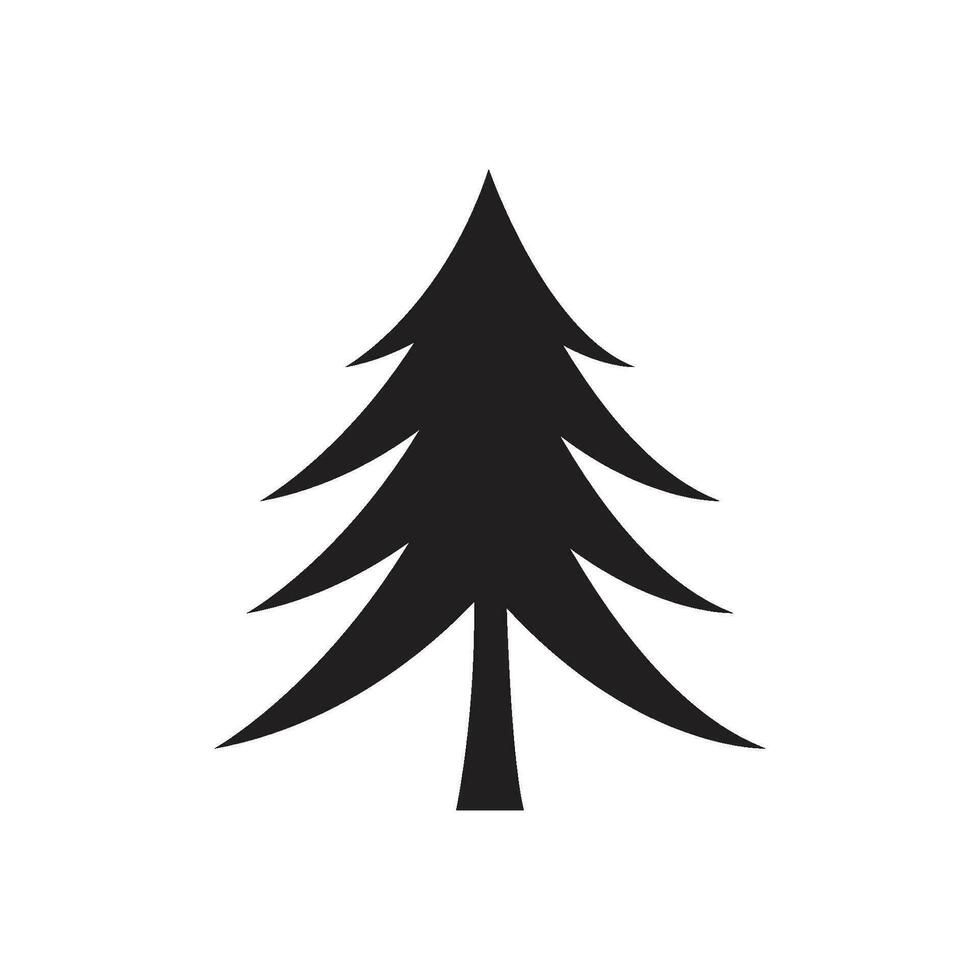 tall träd logotyp vektor