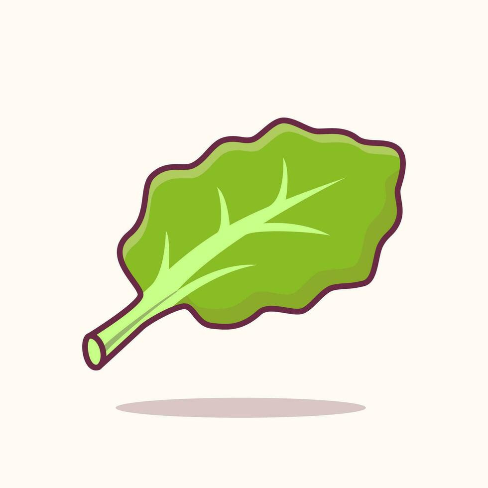 grönkål blad vegetabiliska illustration, vegetabiliska friska mat vektor illustration