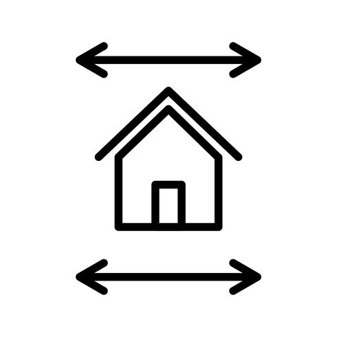 Immobilien Blueprint Vector Icon