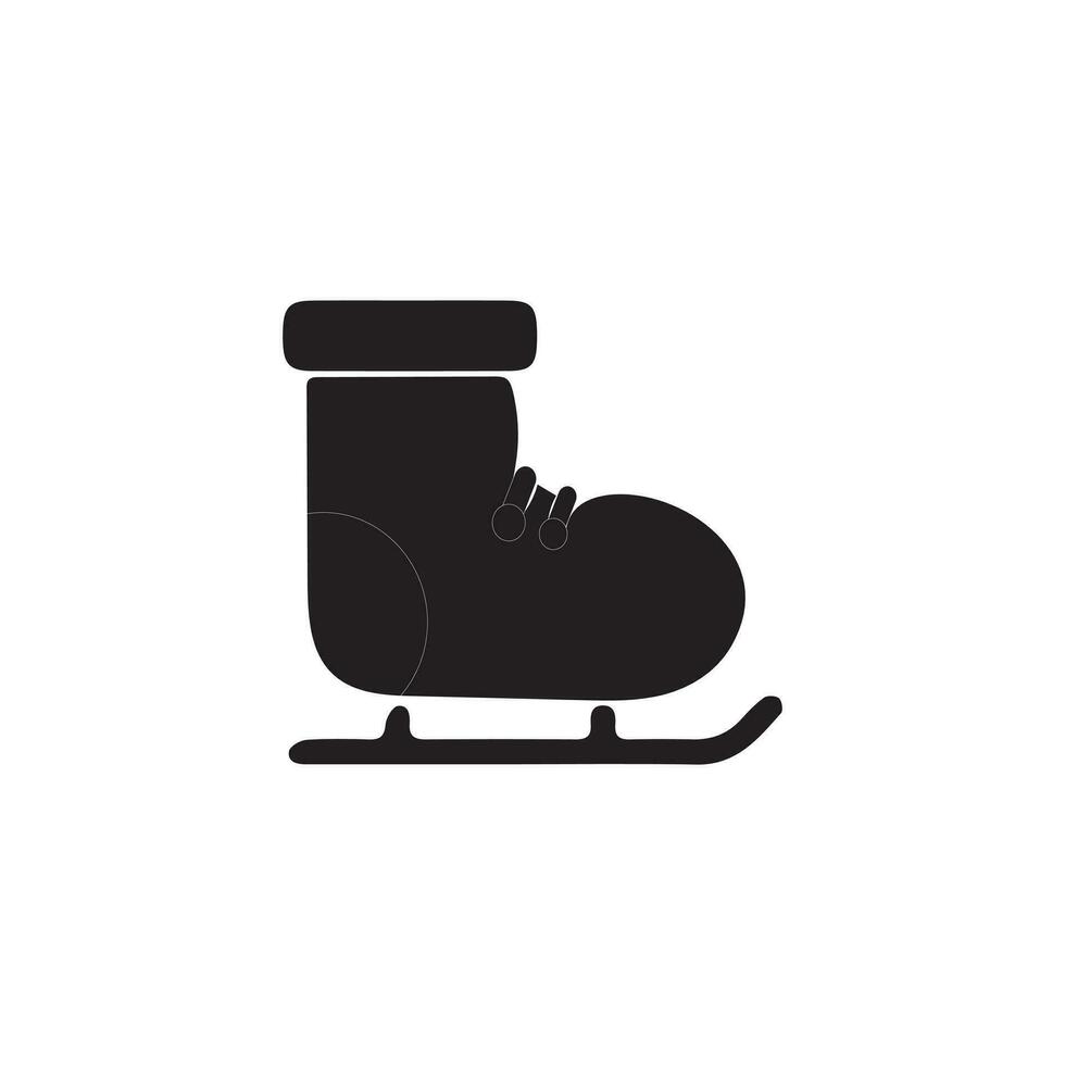 Eis Skaten Symbol im anders Stil Vektor Illustration. Eis Rollschuhe Glyphe Symbol entworfen im gefüllt, Umriss, Linie und Schlaganfall Stil können Sein benutzt zum Netz, Handy, Mobiltelefon, ui