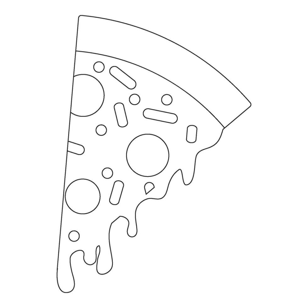 pizza ikon vektor