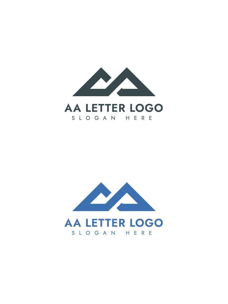 aa brev vektor logotyp mall