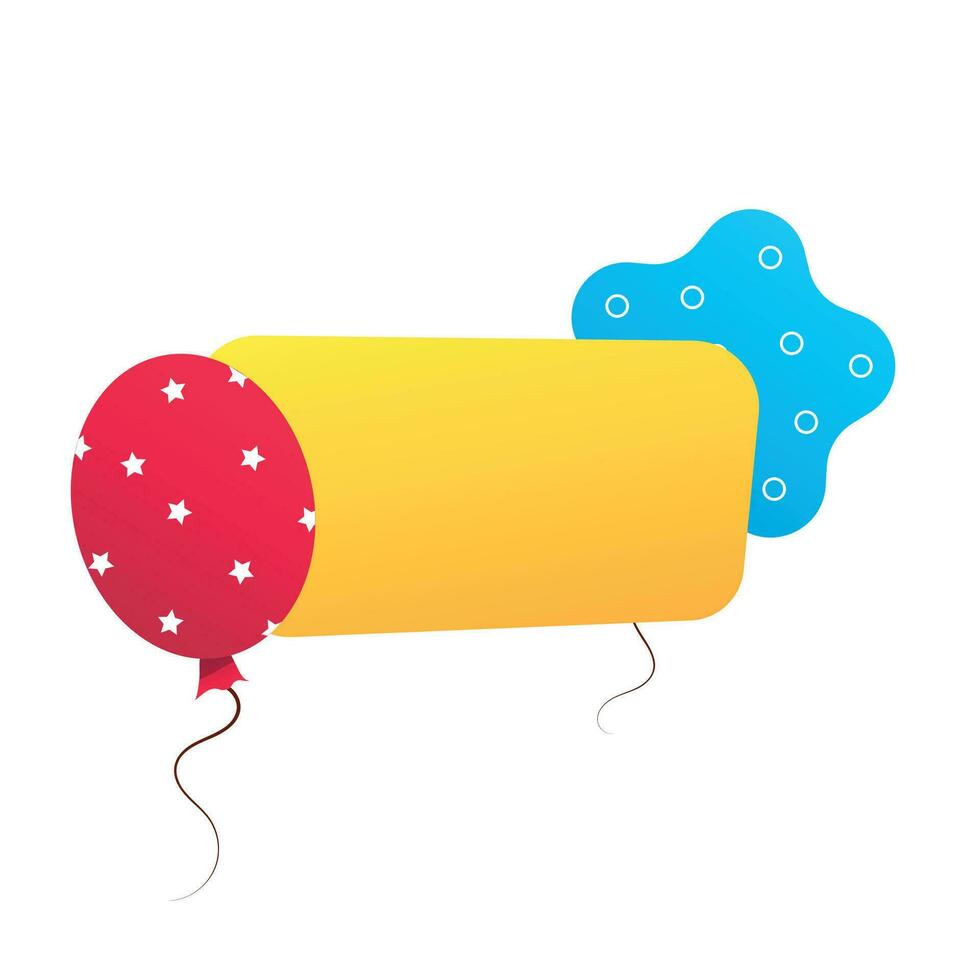 Geburtstag Rahmen mit Luftballons vektor