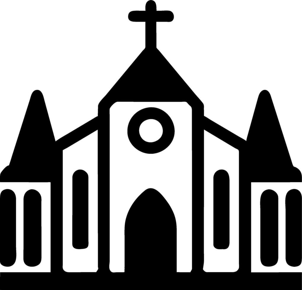 kyrka ikon vecor vektor